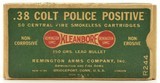 Remington UMC Kleanbore 38 Colt Police Positive Ammo Full Box Dog Bone - 1 of 7