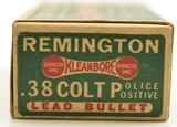 Remington UMC Kleanbore 38 Colt Police Positive Ammo Full Box Dog Bone - 5 of 7