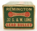 Early 1930's Remington 32 S&W Long “Dog Bone" Kleanbore Ammo Full Box - 4 of 7