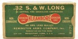 Early 1930's Remington 32 S&W Long “Dog Bone" Kleanbore Ammo Full Box - 1 of 7