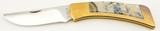 Gerber Folding Sportsman Knife Large Genuine Agate Stone USA - 1 of 8