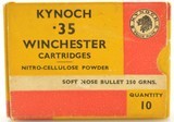 Kynoch 35 Winchester Ammunition Soft Nose 250 Grain 10 Rounds - 1 of 3