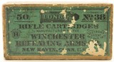 Winchester 1880's Box 38 Long Rim Fire Ammunition “Rifle" Cartridges - 1 of 7