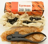 Vintage Lyman 310 Hand Reloading Tool .380 Auto Dies & Box