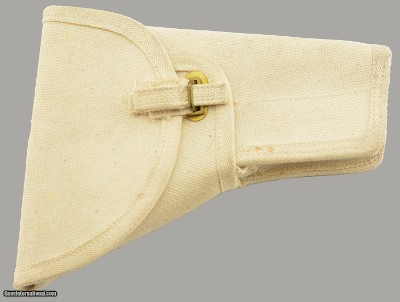 Canadian army canvas holster for Browning HP pistol White 2nd pattern