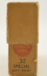 Early Rem UMC Square Corner 2 Piece Box 32 Winchester Special Ammo - 4 of 6