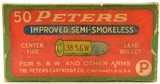 Peters 38 S&W Ammo Full Box Improved Semi-Smokeless No. 3821 - 1 of 7