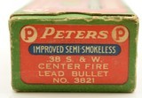 Peters 38 S&W Ammo Full Box Improved Semi-Smokeless No. 3821 - 3 of 7