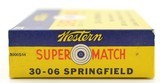 Western Super Match 30-06 Springfield 180 GR FMCBT Lubaloy Full Box Am - 2 of 7