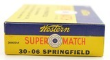 Western Super Match 30-06 Springfield 180 GR FMCBT Lubaloy Full Box Am - 4 of 7