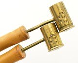 Excellent Pair of Adjustable James Dixon & Sons Powder & Shot Measure - 2 of 5