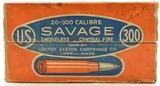 US Cart. Co. 300 Savage Ammunition 18 Rounds Lowell, Mass - 1 of 7