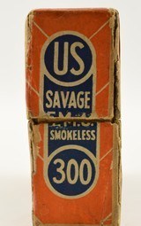US Cart. Co. 300 Savage Ammunition 18 Rounds Lowell, Mass - 2 of 7