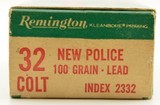 Full Box Remington 32 Colt New Police Ammunition 100 Grain Lead - 2 of 3