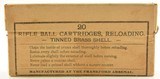Frankford Arsenal Rifle Ball Cartridges Tinned Brass Shell .45-70 1893 - 1 of 7