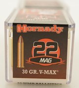 Hornady V-Max 22 Magnum Ammo 30 Grain V-Max 100 Rounds - 2 of 3