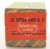 Rare Sealed Rem UMC Full Box 32 Extra Long Rim Fire Collector Ammo - 2 of 6