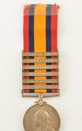 Boer War South Africa Medal and Clasps of Pvt. W. Cooke, KRRC - 2 of 7