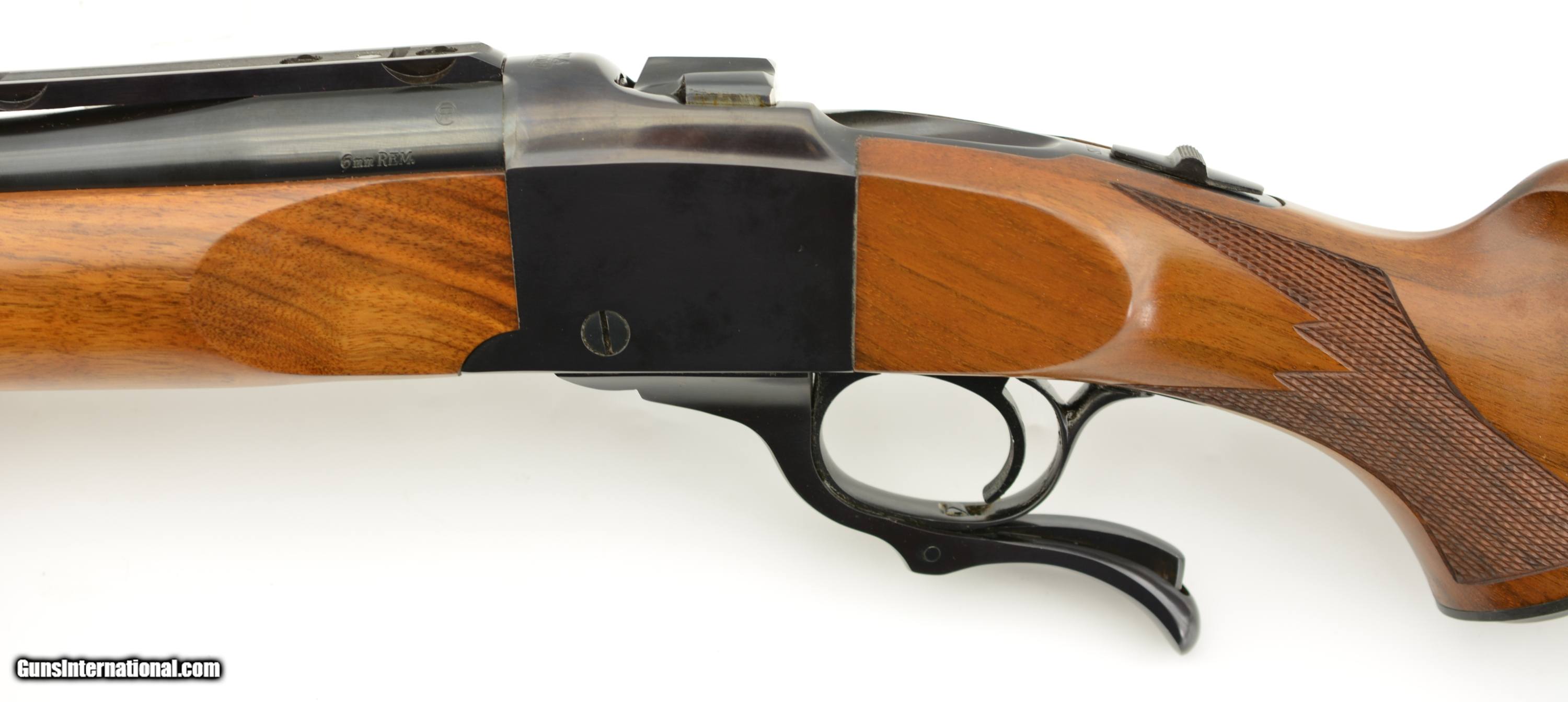 Pre-Warning Ruger No. 1-B Rifle In 6mm Remington W/ Box And Letter