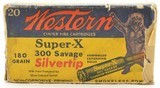 Partial Box Western Grizzly Bear 300 Savage Silvertip 180 Gr Ammo 10 R - 1 of 5