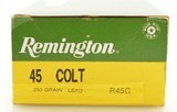 Full Box Remington 45 Long Colt Ammo 250 Grain Lead 50 Rds. - 2 of 3