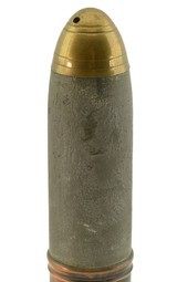 WWI Trench art Artillery projectile w/ standard - 1 of 5