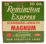 Vintage Full Box of Remington Express Magnum 20ga Standard Length - 1 of 7