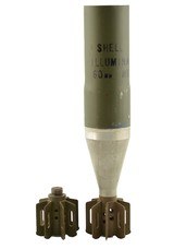 60MM M38 Illumination Mortar Round Vietnam “73" Inert - 1 of 6