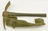 WWII US Army M1910 Pick and Mattock Set w/Canvas Carrier 1944 - 2 of 10