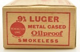 Excellent 1920's Full Box Remington 9mm Luger Ammo Smokeless Oilproof - 3 of 7