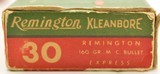Full Box 30 Remington Express Ammo Kleanbore 20 Rounds - 2 of 3