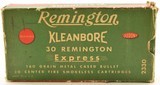 Full Box 30 Remington Express Ammo Kleanbore 20 Rounds - 1 of 3