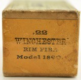 Seldom Seen Sealed Early Issue 22 Winchester Rim Fire BP M1890 Ammo - 5 of 6