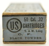 Sealed Box U.S. Cartridge Co. Lowell 32 S&W Long CF Black Powder Ammo - 5 of 6