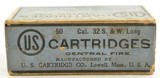 Sealed Box U.S. Cartridge Co. Lowell 32 S&W Long CF Black Powder Ammo - 4 of 6