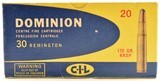 Dominion 30 Remington Ammo 170 Grain Soft Point C-I-L - 1 of 4