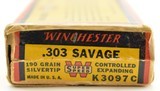 Winchester Grizzly Bear Box 303 Savage Ammo 190 Gr Silvertip - 3 of 7