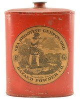 Rare Hazard Powder Company Sea Shooting Gun Powder Tin - 1 of 6