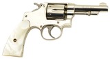 S&W .32 Hand Ejector 3rd Model Revolver With Pearl Grips
