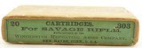 Very Nice Winchester Box of Savage 303 Ammo Empty Cases - 2 of 8
