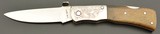 Custom Engraved Lockback Folding Knife Zolan McCarty Thomaston, GA - 2 of 9