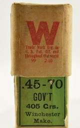 Scarce Full Box Winchester 45-70-405 Extra Heavy Solid Head BP Ammo 19 - 3 of 7