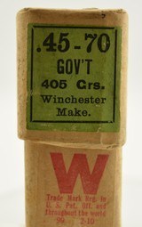 Scarce Full Box Winchester 45-70-405 Extra Heavy Solid Head BP Ammo 19 - 5 of 7