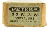 Full Box Peters 32 S&W Ammunition 88 Grain Round Nose Lead - 5 of 7