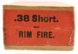 Excellent Sealed Box Peters 38 Short Rim Fire Ammunition Black Powder - 3 of 6