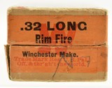 Scarce Winchester 32 Long Rim Fire Black Powder “For Rifles" Ammo - 4 of 8