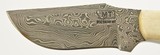 Montana Territory Knife Damascus 4" Skinning Blade Buffalo - 3 of 9