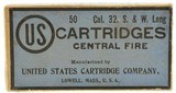 Excellent Sealed U.S. Cartridge Co. 32 S. & W. Long CF Ammo Lowell Mas - 1 of 6