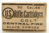Scarce Sealed Box 44 Colt BP Ammo US Cart Co. Lowell MA 50 Rounds - 4 of 6