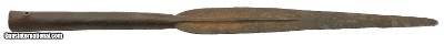 Antique Hand forged leaf style African spear